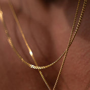 Minimal Chain Necklace Men