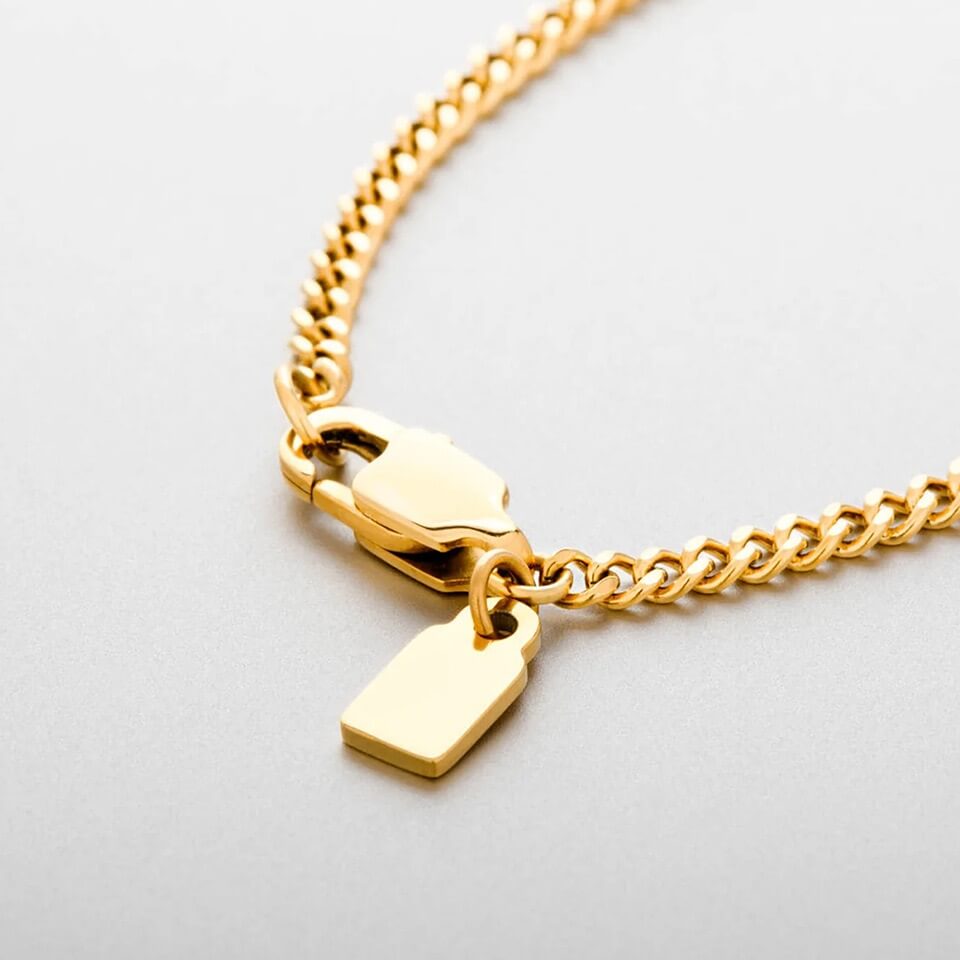 Minimal Chain Necklace Men