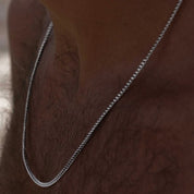 Minimal Chain Necklace Men