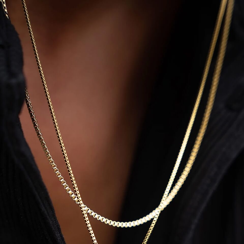 Box Chain Necklace Men