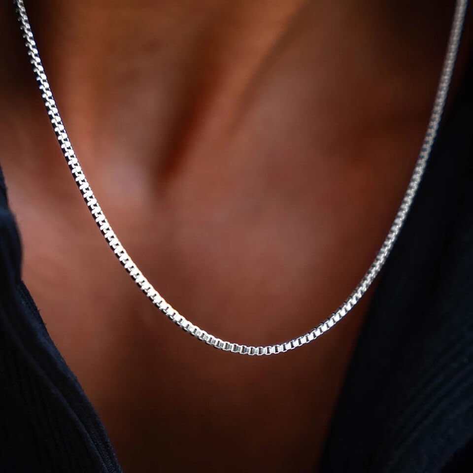 Box Chain Necklace Men