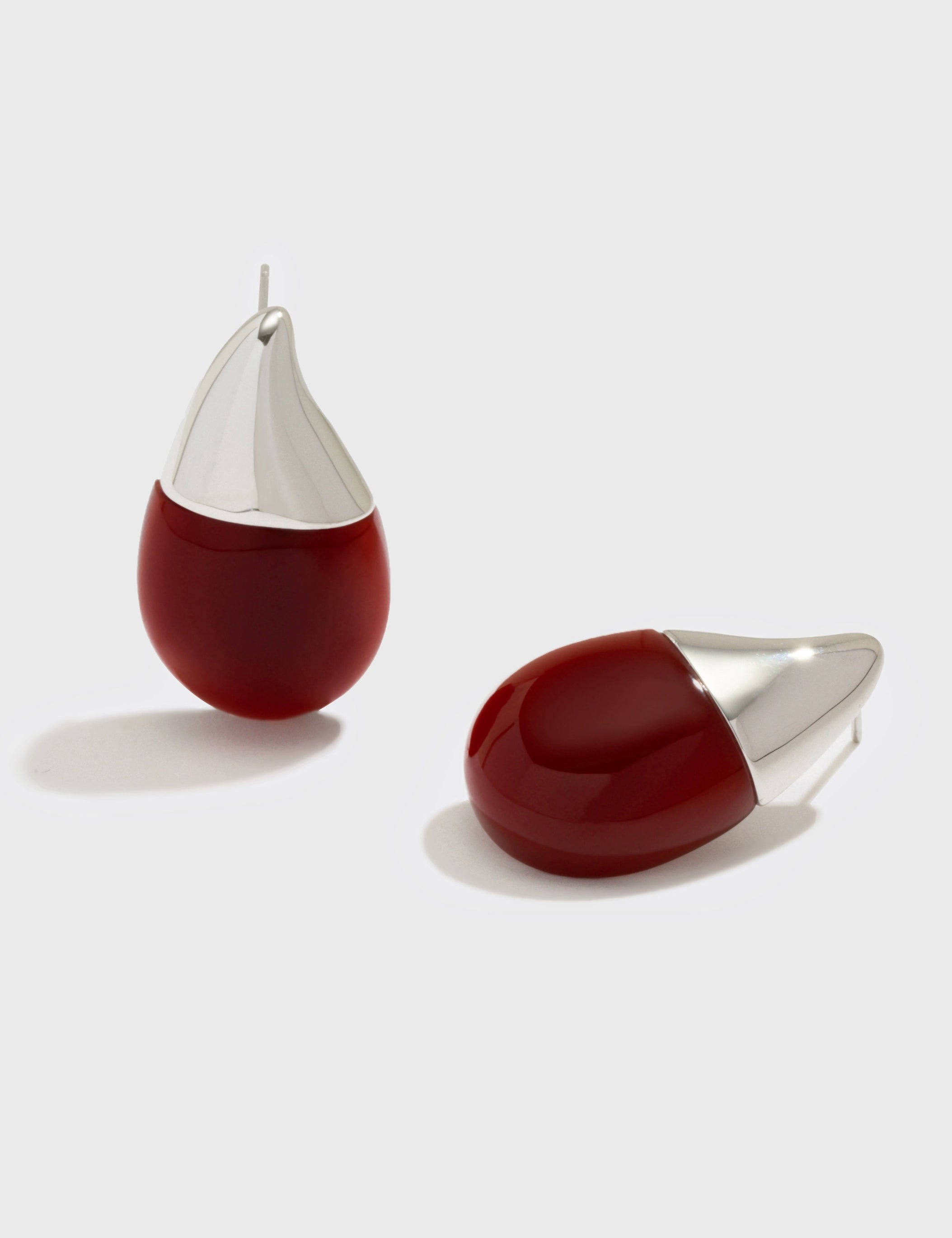 Two-Tone Agate Teardrop Earrings - Women's Earrings - Someone & HerOwn