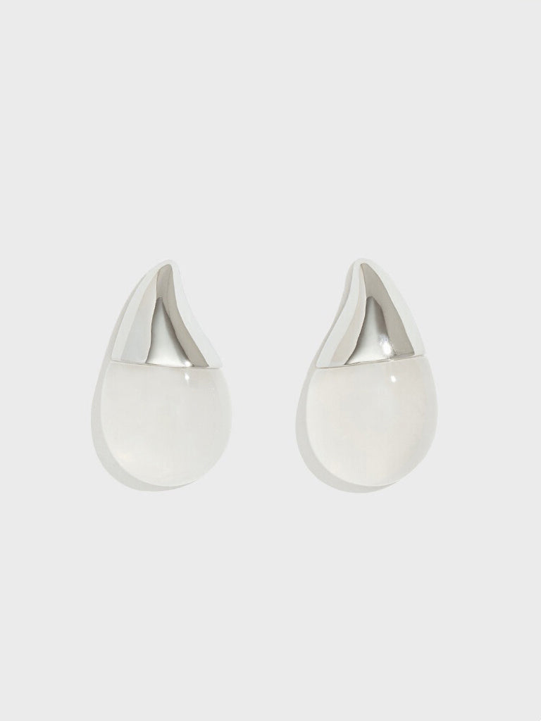 Two-Tone Agate Teardrop Earrings - Women's Earrings - Someone & HerOwn