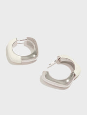 Enamel Square Hoops - Women's Earrings - Someone & HerOwn