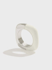 Enamel Square Ring - Women's Rings - Someone & HerOwn