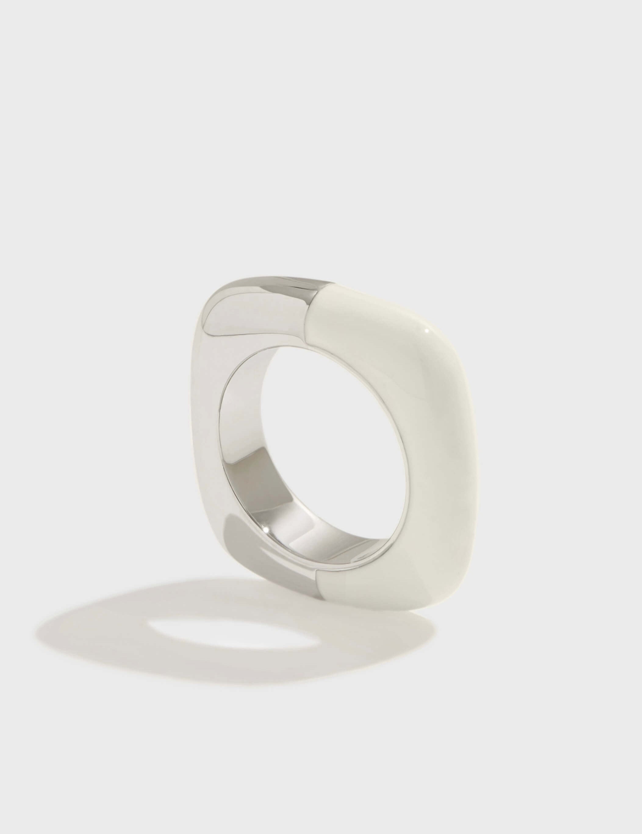 Enamel Square Ring - Women's Rings - Someone & HerOwn