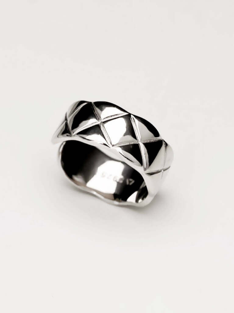 Silver Quilted Ring - Women&#39;s Rings - Someone &amp; HerOwn