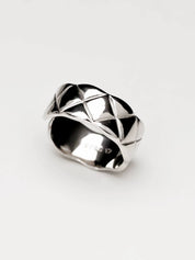 Silver Quilted Ring - Women's Rings - Someone & HerOwn