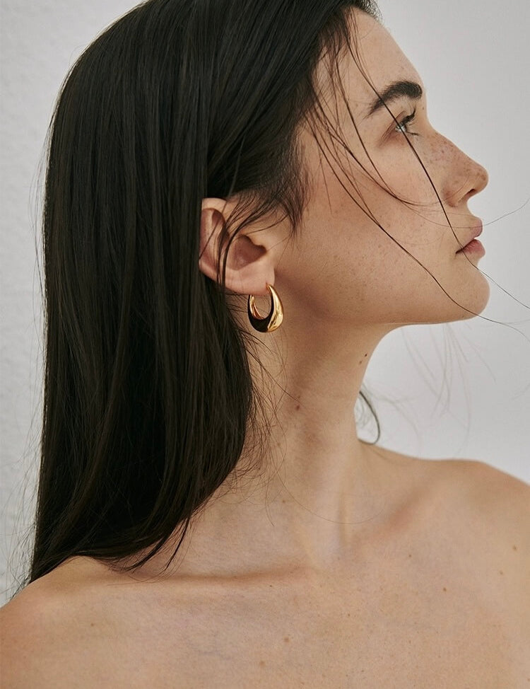 Chunky Medium Hoop Earrings - Women's Earrings - Someone & HerOwn