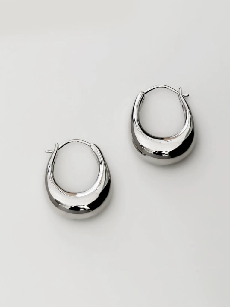 Chunky Medium Hoop Earrings - Women&#39;s Earrings - Someone &amp; HerOwn