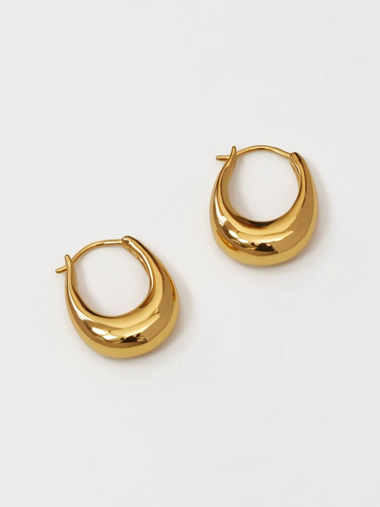 Chunky Medium Hoop Earrings - Women&#39;s Earrings - Someone &amp; HerOwn