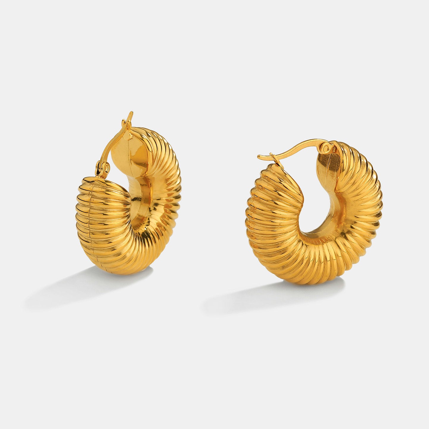 Chunky Gold Hoops