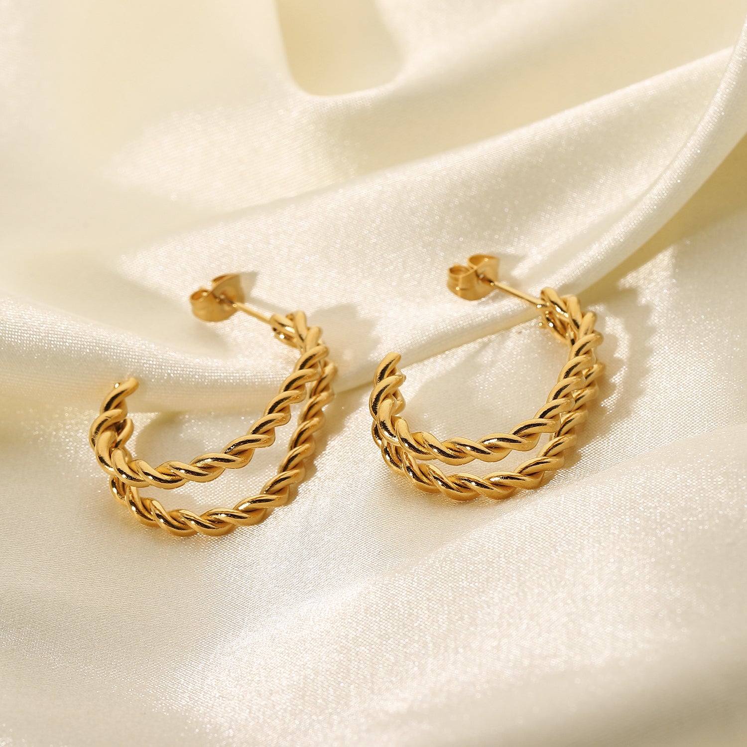 Twin Hoop Earrings