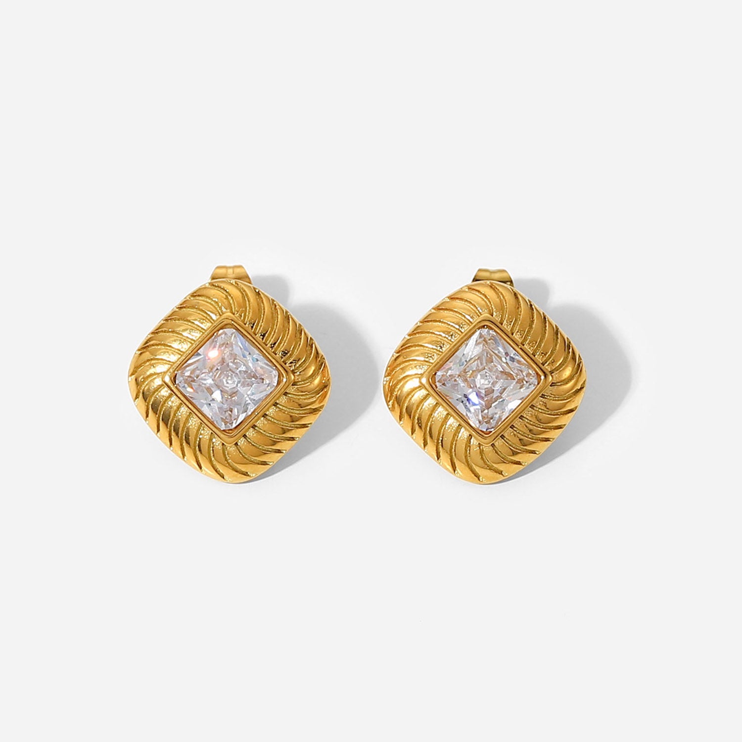 Cubic Zirconia Stud Earrings