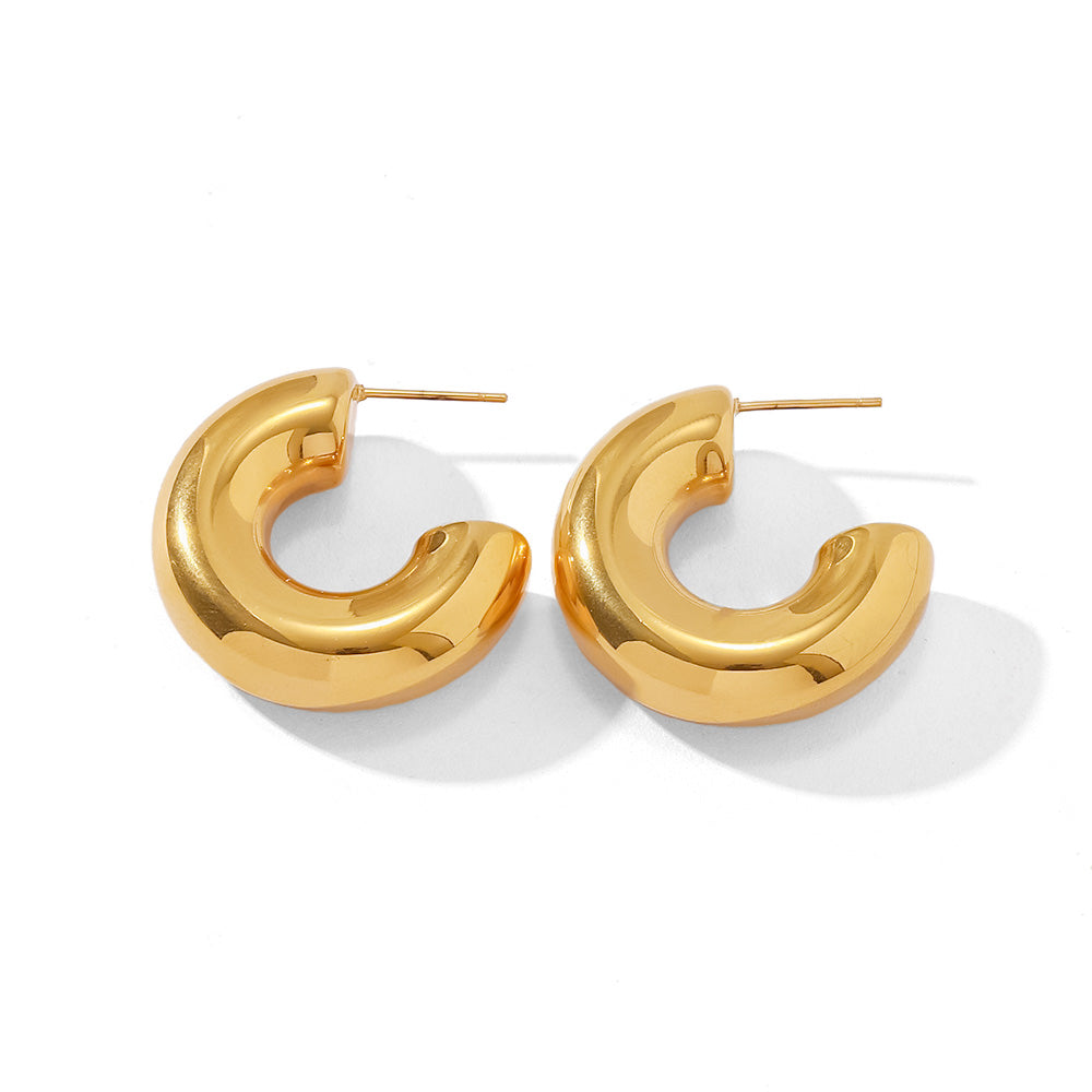 Chunky Gold Hoops