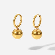 Gold Ball Hoops