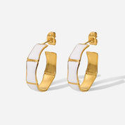 Bamboo Hoop Earrings