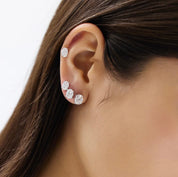 Oval Cut Moissanite Stud Earrings