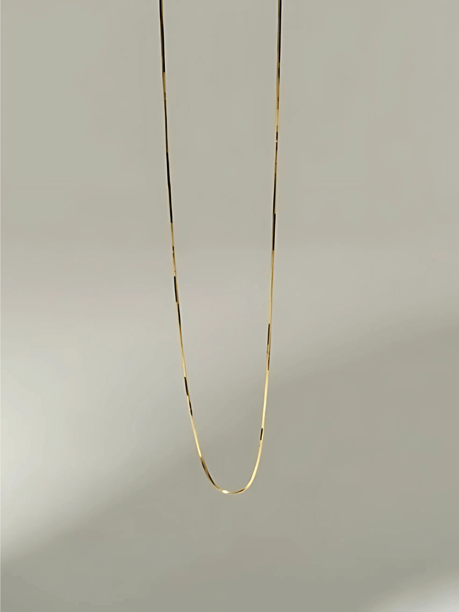 Herringbone Long Chain Necklace - Women's Necklaces - Someone & HerOwn