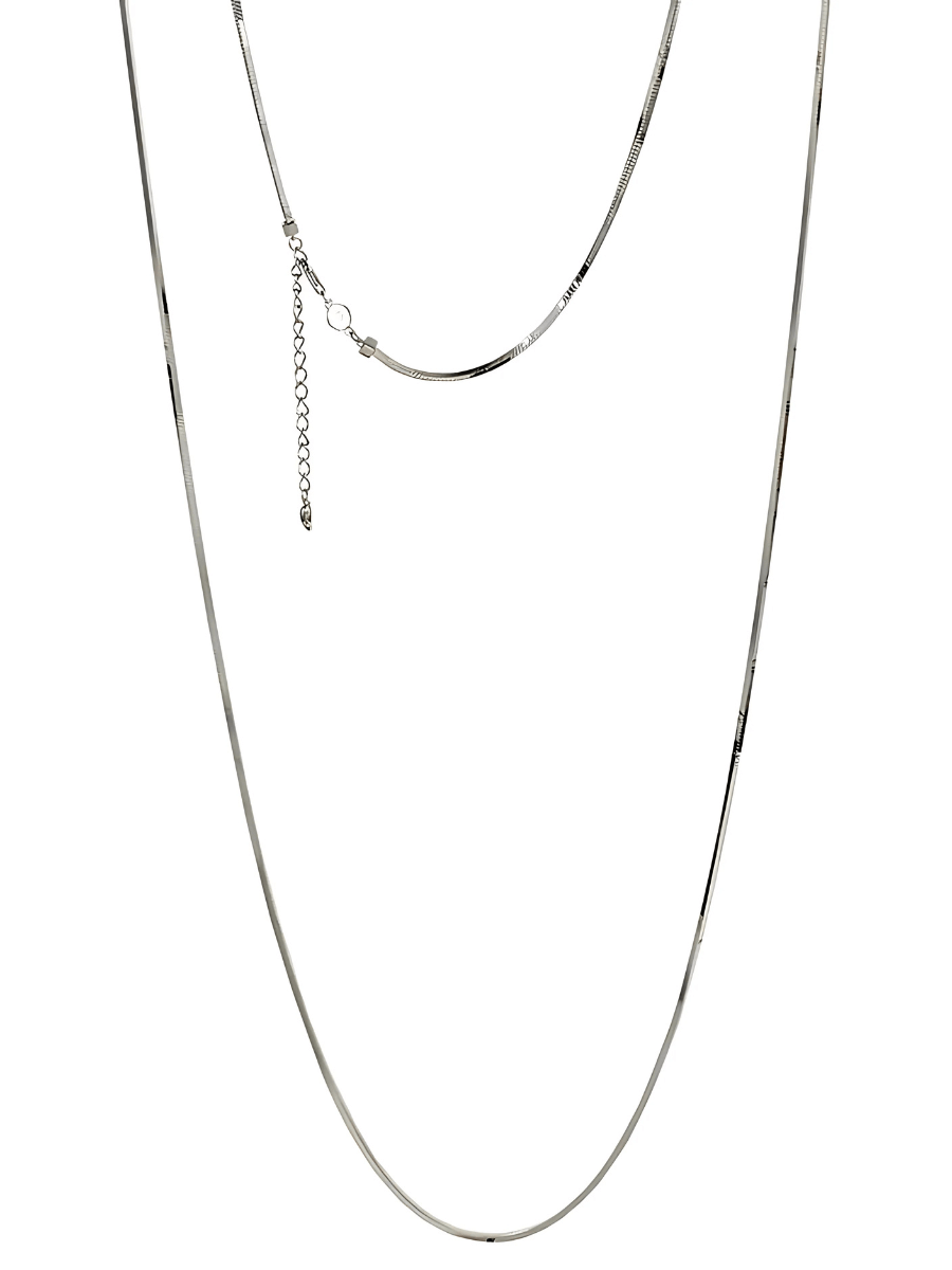 Herringbone Long Chain Necklace - Women's Necklaces - Someone & HerOwn