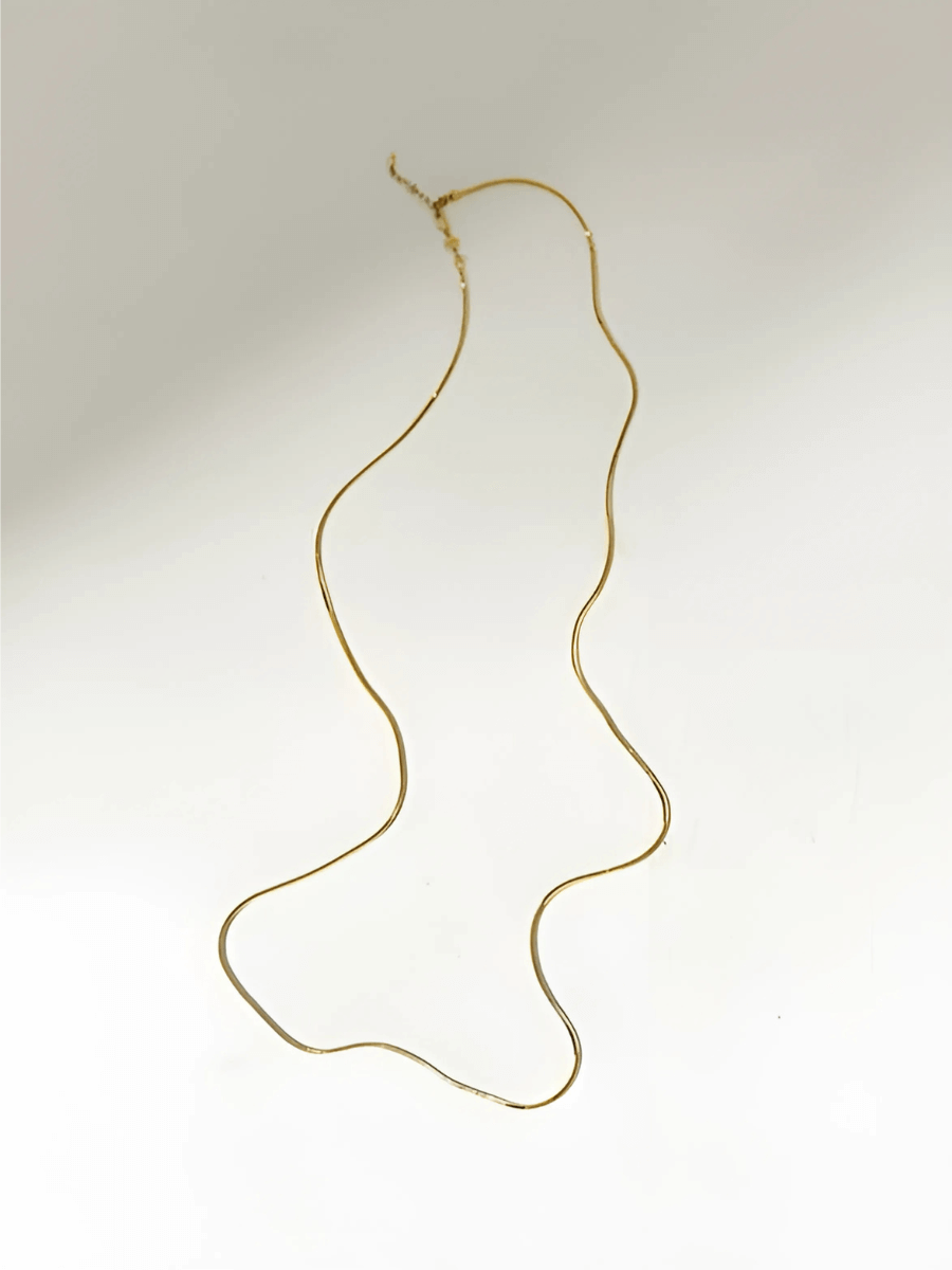 Herringbone Long Chain Necklace - Women's Necklaces - Someone & HerOwn