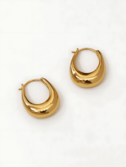 Chunky Medium Hoop Earrings