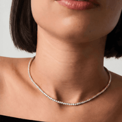 Moissanite Tennis Necklace 3mm