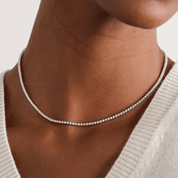 Moissanite Tennis Necklace 2mm