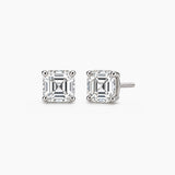 Asscher-Cut Lab-Grown Diamond Stud Earrings