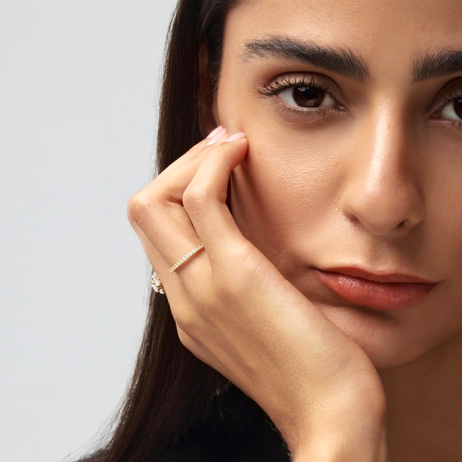 1.5mm Moissanite Slim Eternity Ring - Women's Rings - Someone & HerOwn