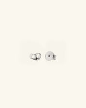 Asscher Cut Bezel Moissanite Stud Earrings