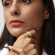 6mm Double Row Moissanite Eternity Ring - Women's Rings - Someone & HerOwn