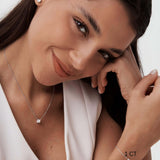 Cushion-Cut Moissanite Pendant Necklace