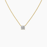 Cushion-Cut Moissanite Pendant Necklace
