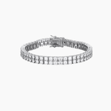 Double-Row Moissanite Tennis Bracelet