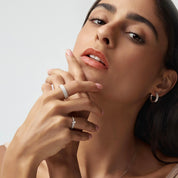 Moissanite Floating Cluster Ring - Women's Rings - Someone & HerOwn