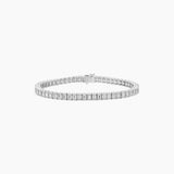 Emerald-Cut Moissanite Tennis Bracelet