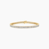 Emerald-Cut Moissanite Tennis Bracelet