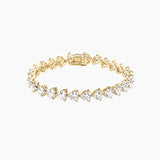 Heart-Cut Moissanite Tennis Bracelet