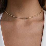 Moissanite Tennis Necklace 2mm - Women's Necklaces - Someone & HerOwn