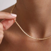 Moissanite Tennis Necklace 2mm - Women's Necklaces - Someone & HerOwn