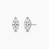 Marquise-Cut Lab-Grown Diamond Stud Earrings