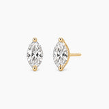 Marquise-Cut Lab-Grown Diamond Stud Earrings