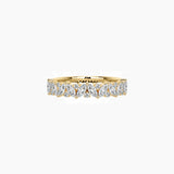 Marquise-Cut Moissanite Diagonal Cluster Ring