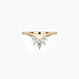 Marquise-Cut Moissanite Trio Ring