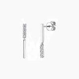 Moissanite Bar Drop Earrings