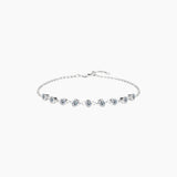 Moissanite Bezel Half Tennis Bracelet