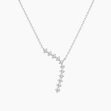 Moissanite Cascade Pendant Necklace