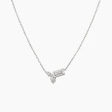 Moissanite Cluster Necklace