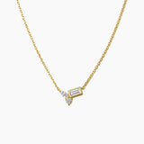 Moissanite Cluster Necklace